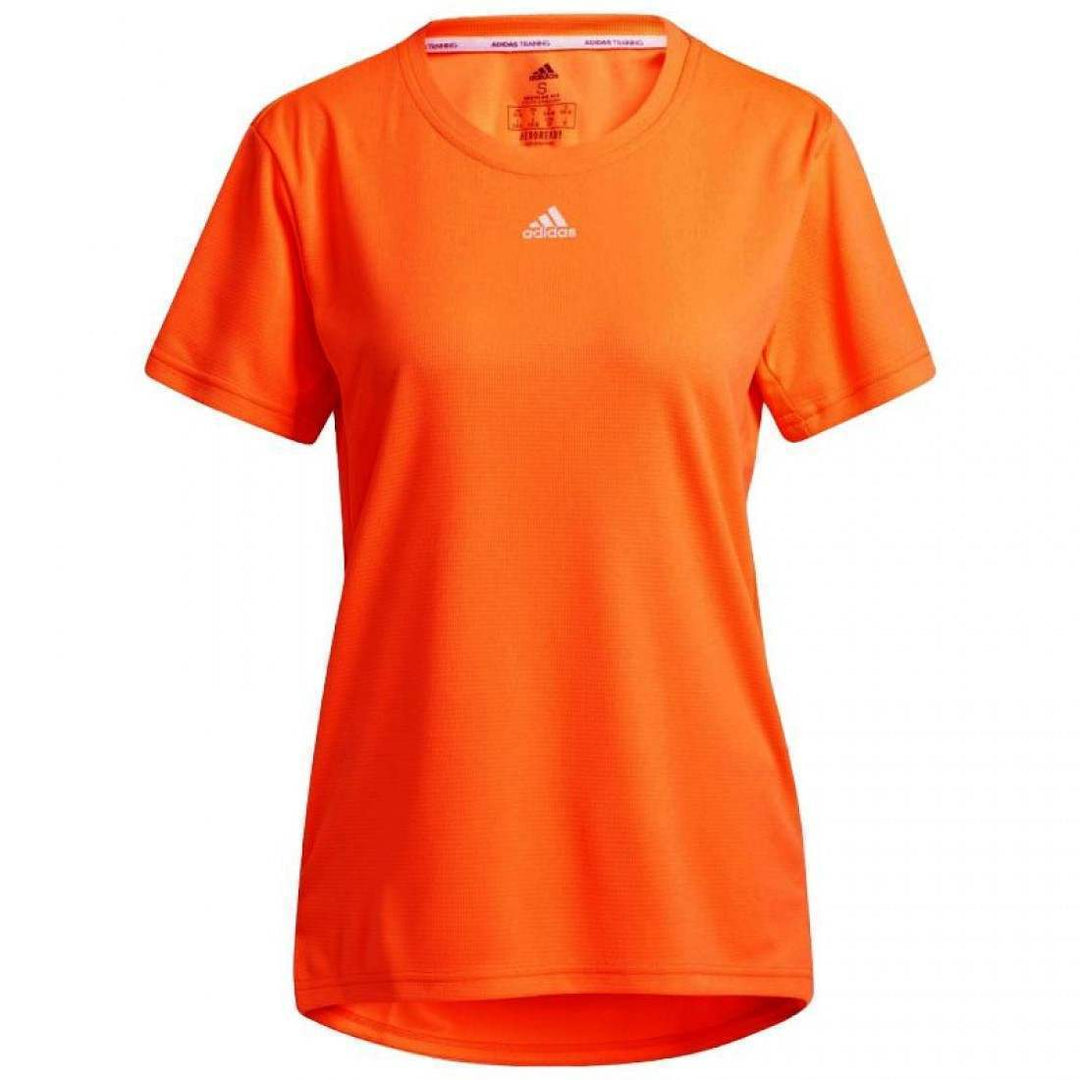 Camiseta Adidas Necessi Naranja Fluor Mujer