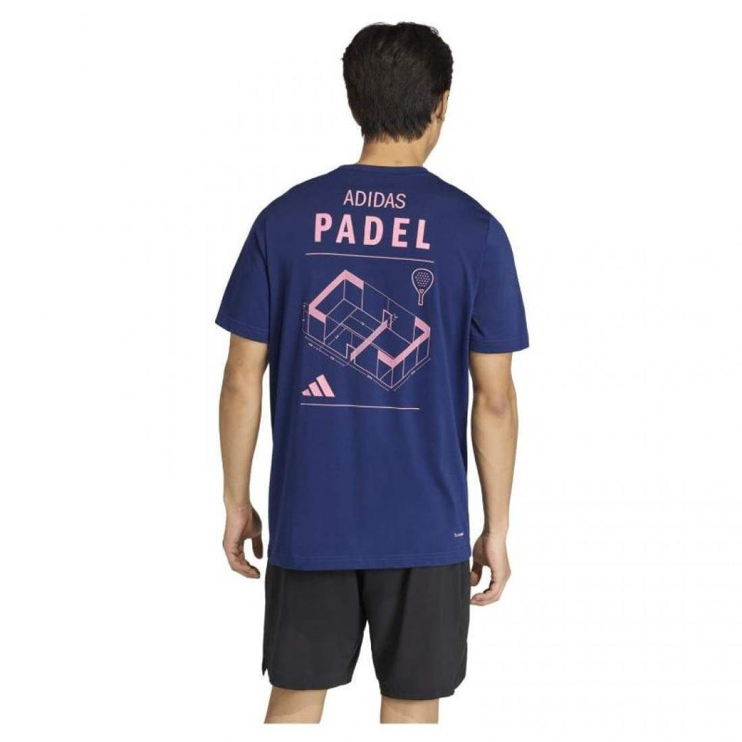 Camiseta Adidas Padel Graphic Azul 2026