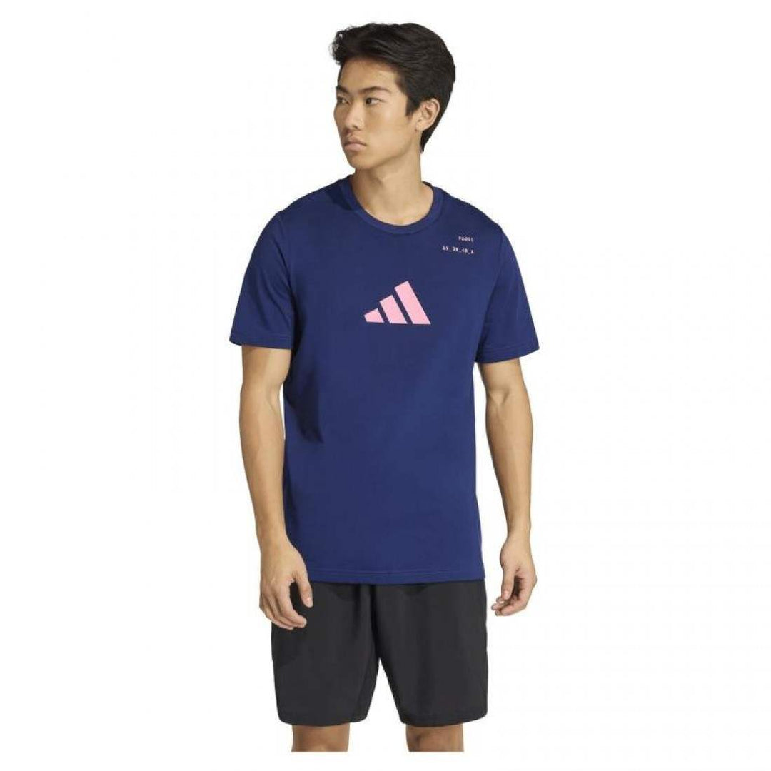 Camiseta Adidas Padel Graphic Azul 2026