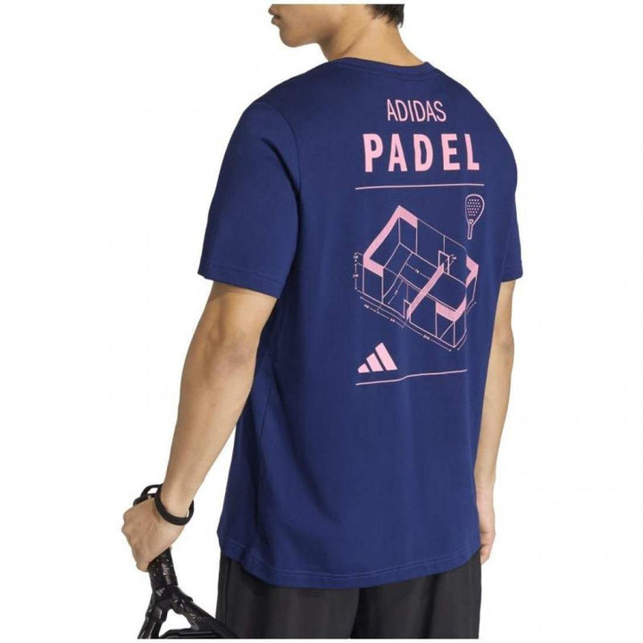 Camiseta Adidas Padel Graphic Azul 2026