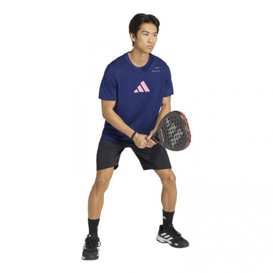 Camiseta Adidas Padel Graphic Azul 2026