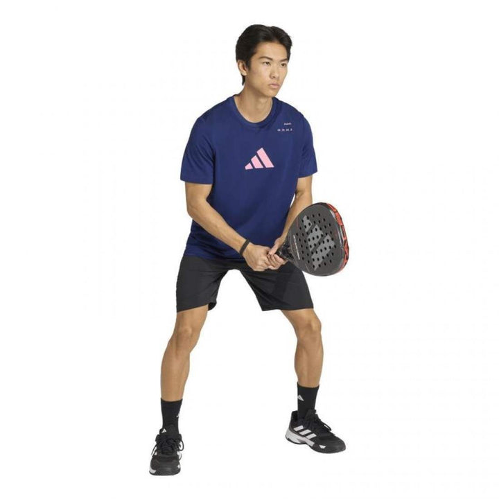 Camiseta Adidas Padel Graphic Azul 2026