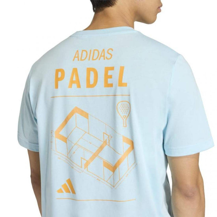 Camiseta Adidas Azul Celeste  Padel Graphic