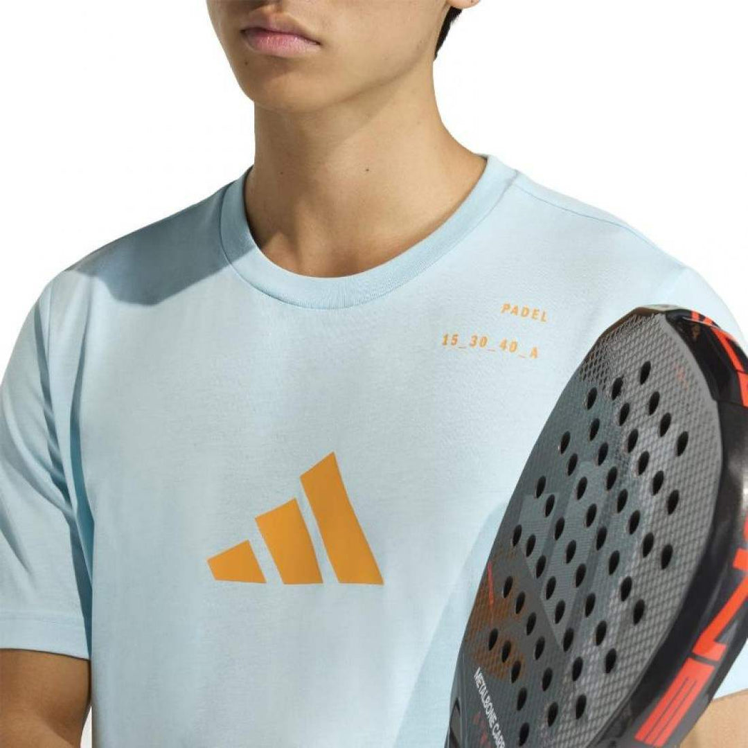 Camiseta Adidas Azul Celeste  Padel Graphic