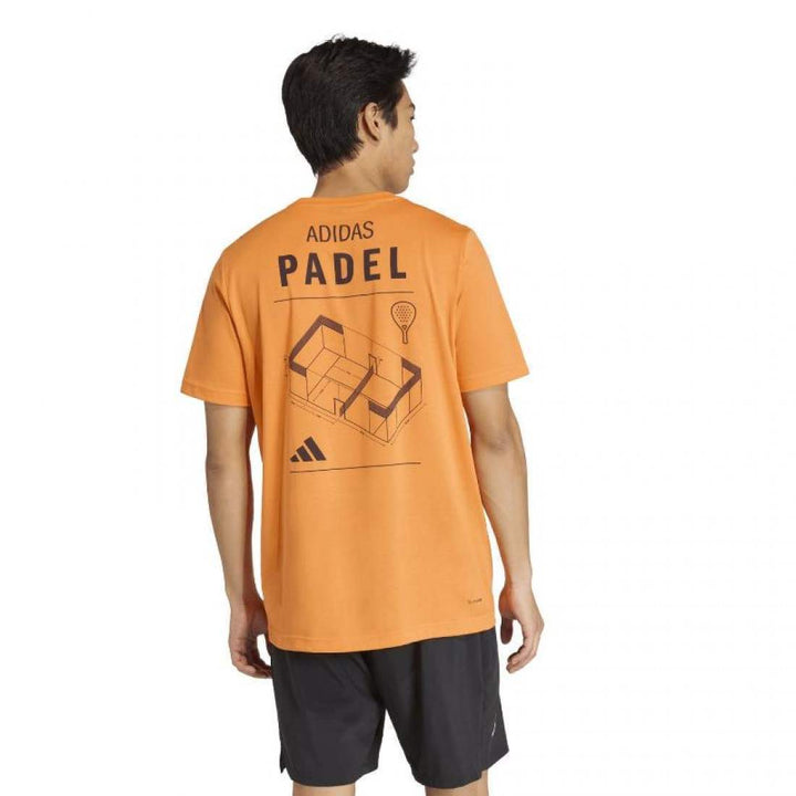 Camiseta Adidas Padel Graphic Naranja 2026