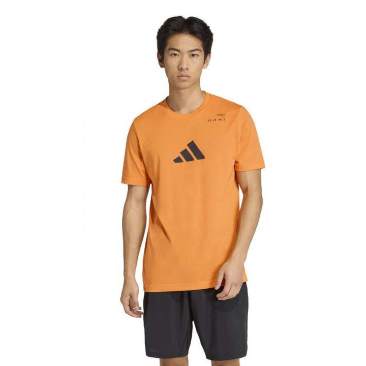 Camiseta Adidas Padel Graphic Naranja 2026