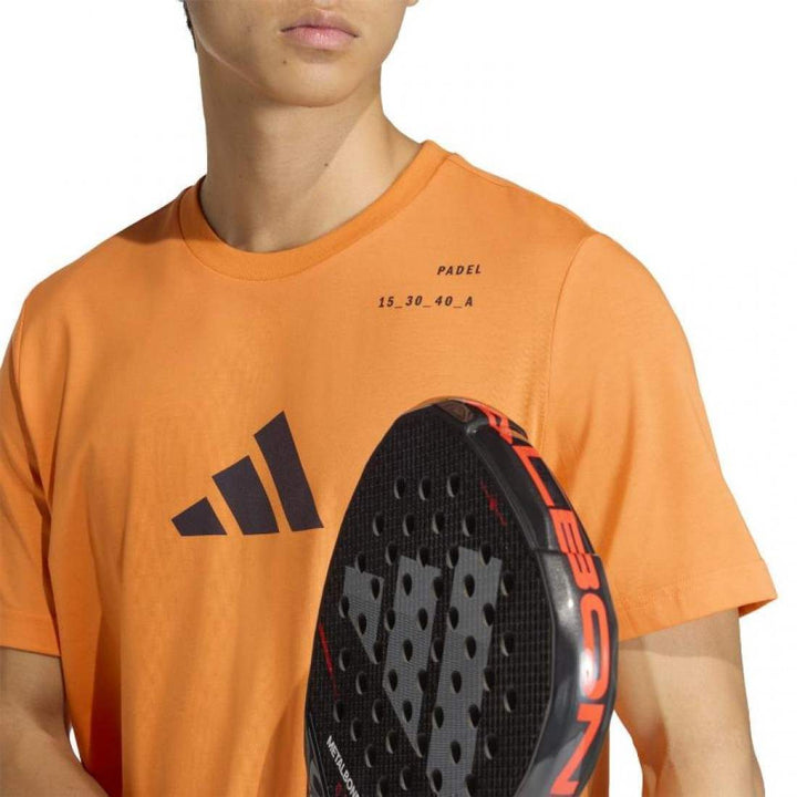 Camiseta Adidas Padel Graphic Naranja 2026