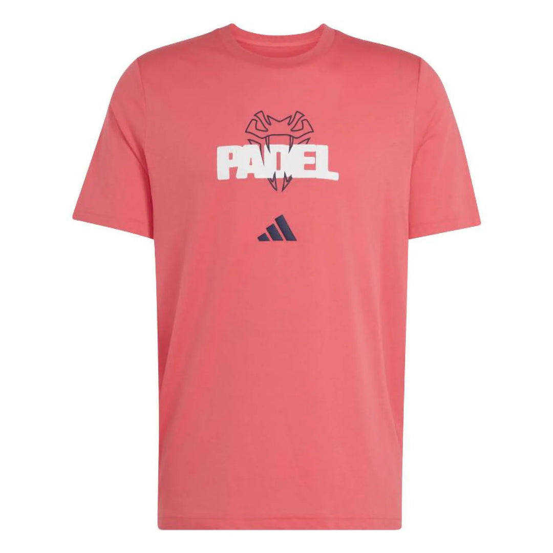 Camiseta Adidas Padel Graphic Rojo Carmesi