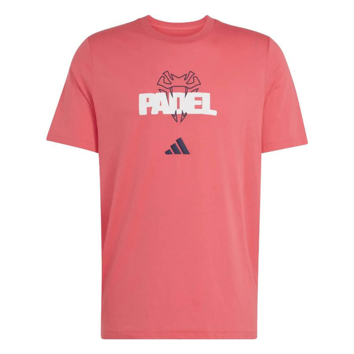 Camiseta Adidas Padel Graphic Rojo Carmesi