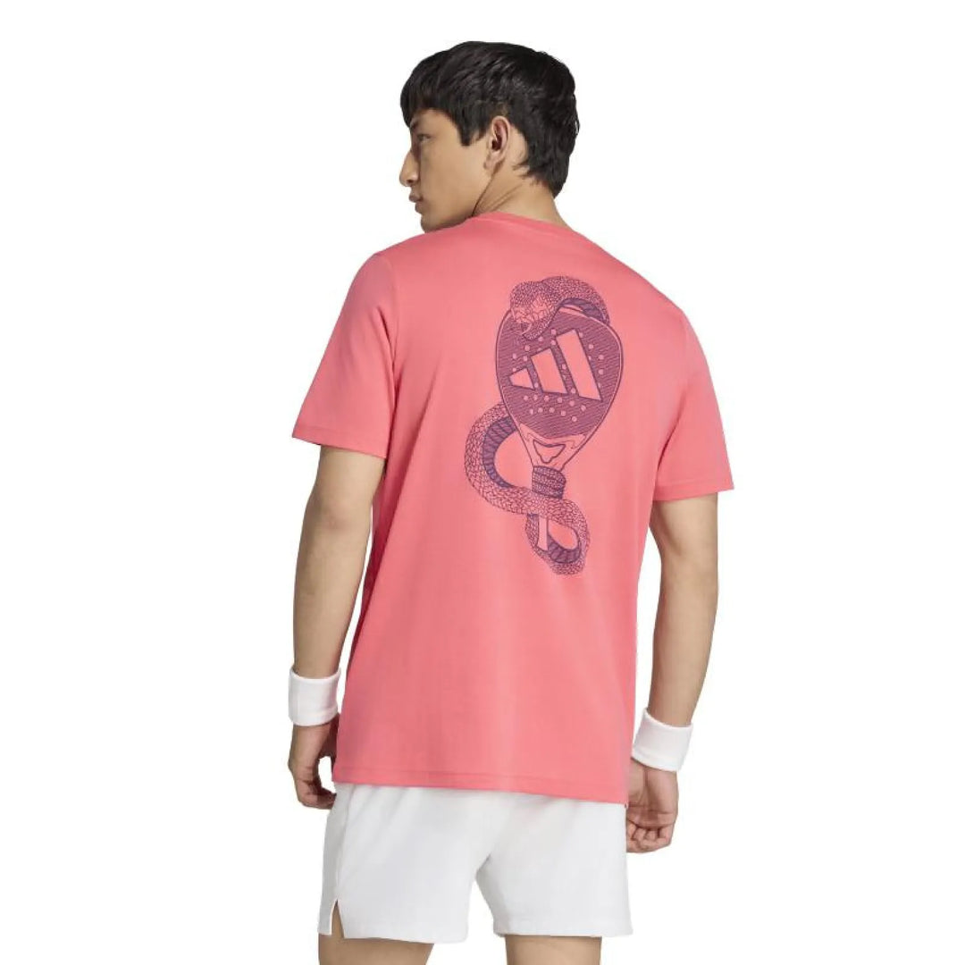 Camiseta Adidas Padel Graphic Rojo Carmesi