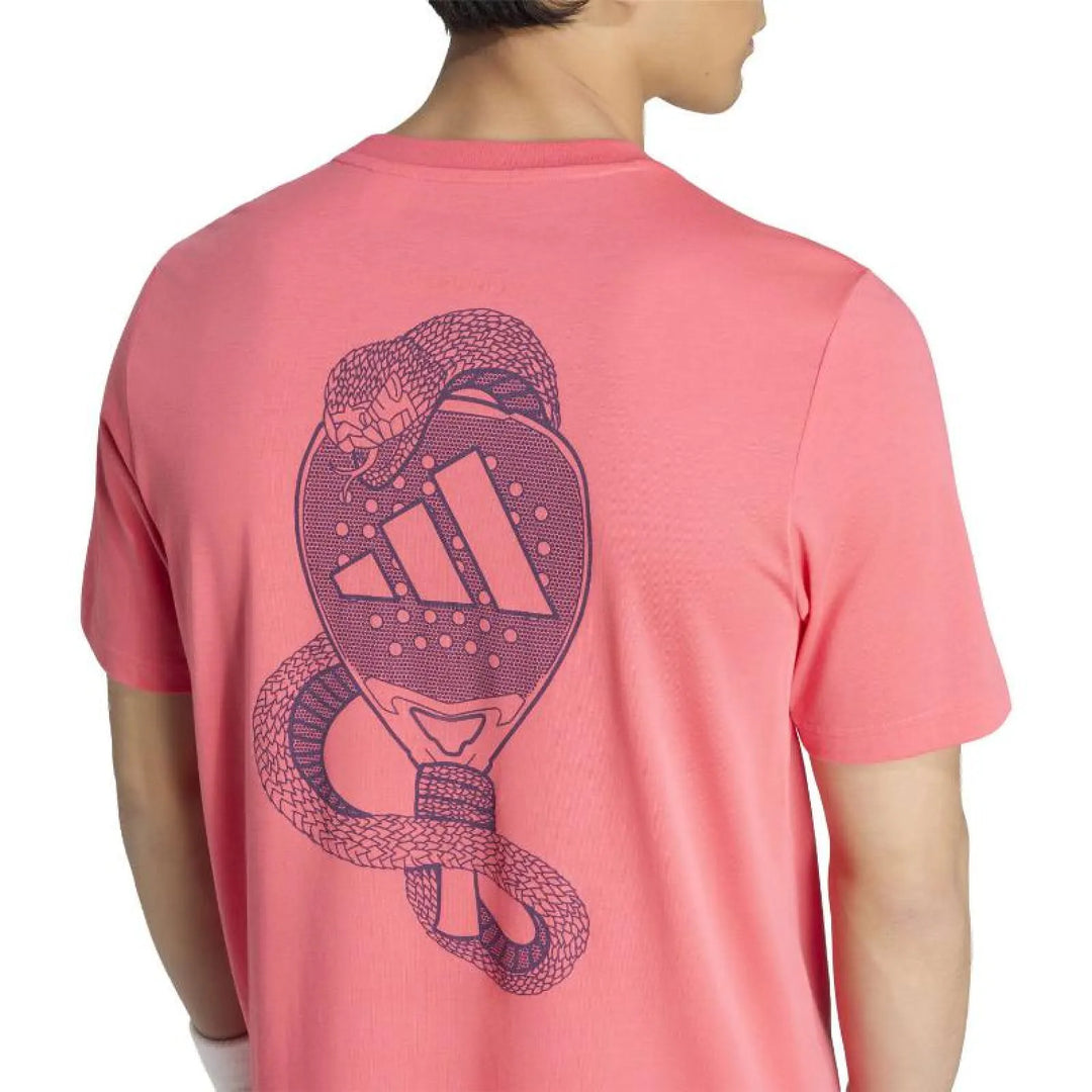 Camiseta Adidas Padel Graphic Rojo Carmesi