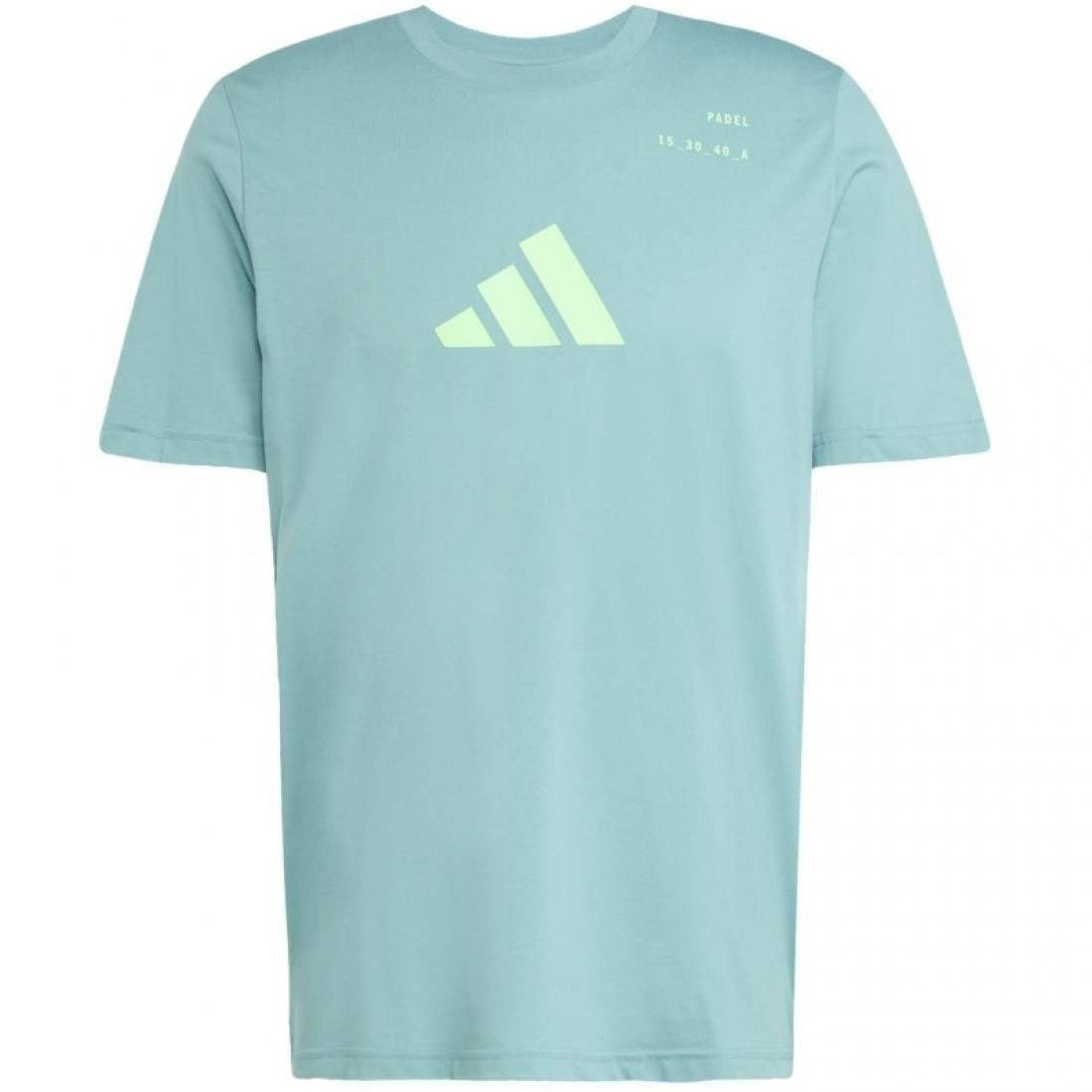 Camiseta Adidas Padel Graphic Verde Azulado