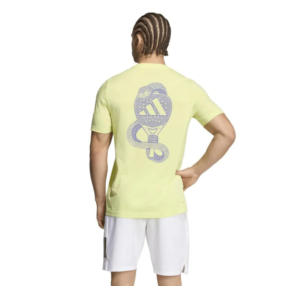 Camiseta Adidas Padel Graphic Verde Lima