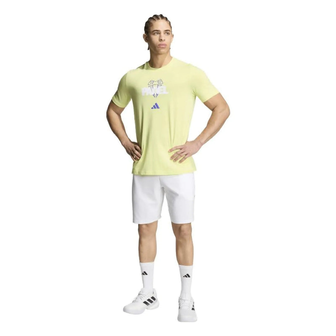 Camiseta Adidas Padel Graphic Verde Lima