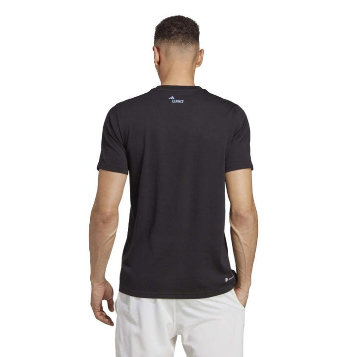 T-shirt Adidas Tennis AO Graphic Nero