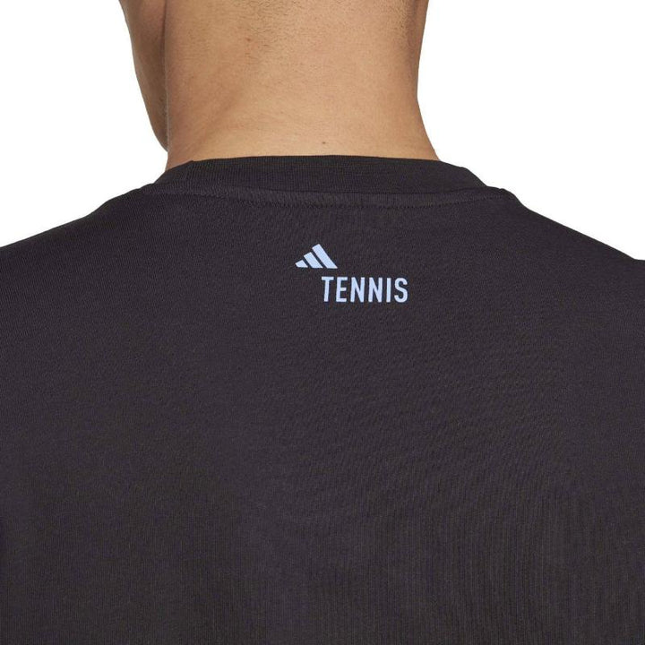 T-shirt Adidas Tennis AO Graphic Nero