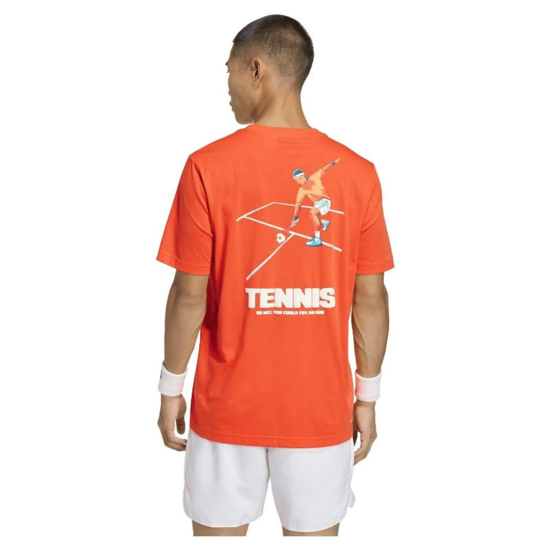 Camiseta Adidas Tennis Hot Egg Naranja