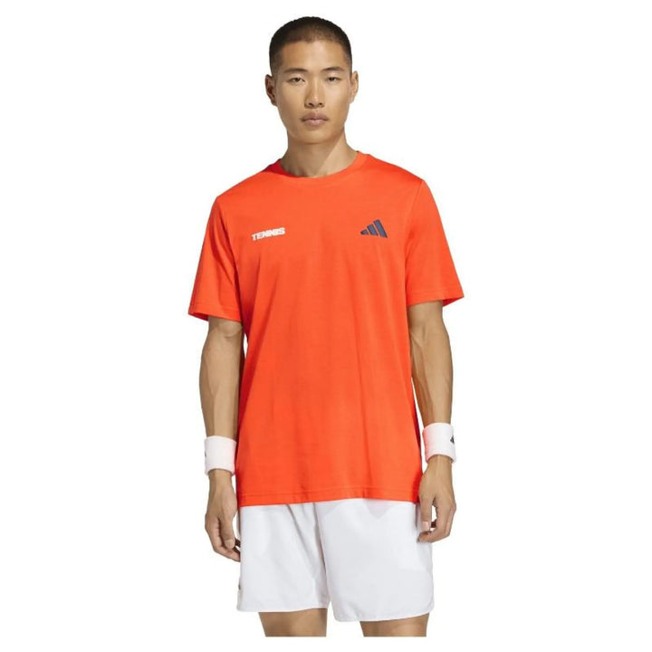 Camiseta Adidas Tennis Hot Egg Naranja