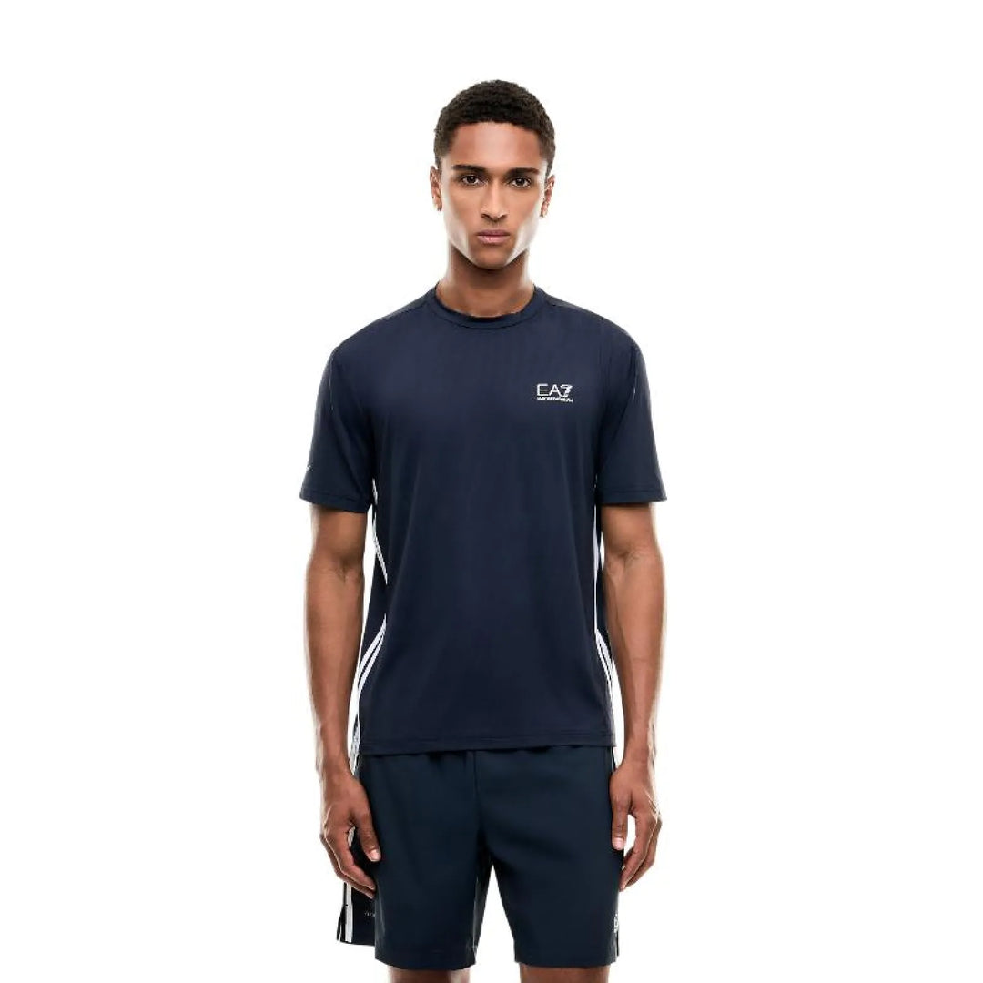 Camiseta Armani EA7 Ventus 7 Tennis Pro Regular Azul Armani