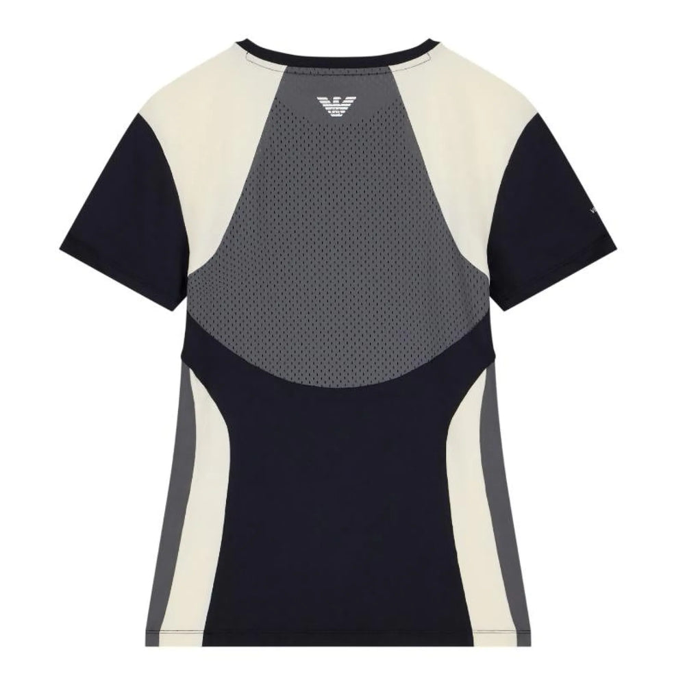 Camiseta Armani EA7 Ventus 7 Tennis Pro Stretch Negro Mujer