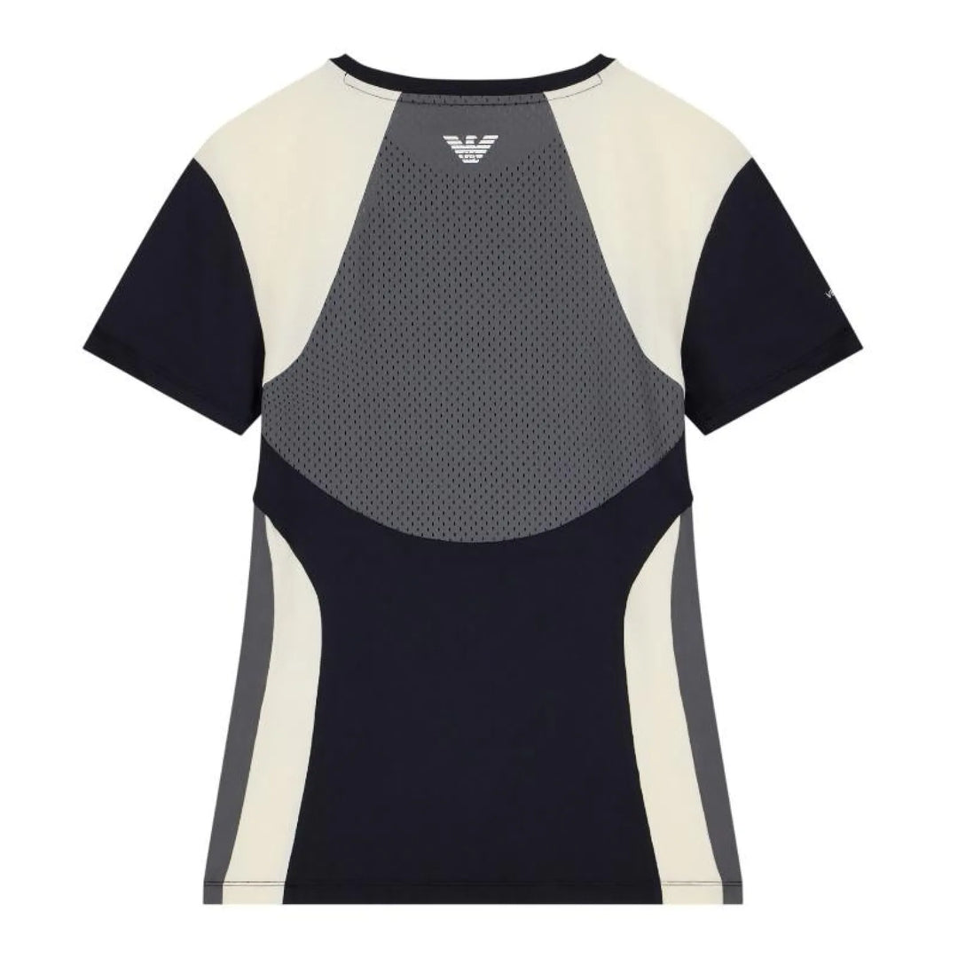 Camiseta Armani EA7 Ventus 7 Tennis Pro Stretch Negro Mujer
