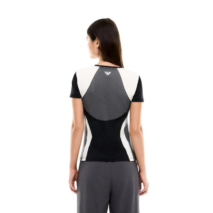 Camiseta Armani EA7 Ventus 7 Tennis Pro Stretch Negro Mujer