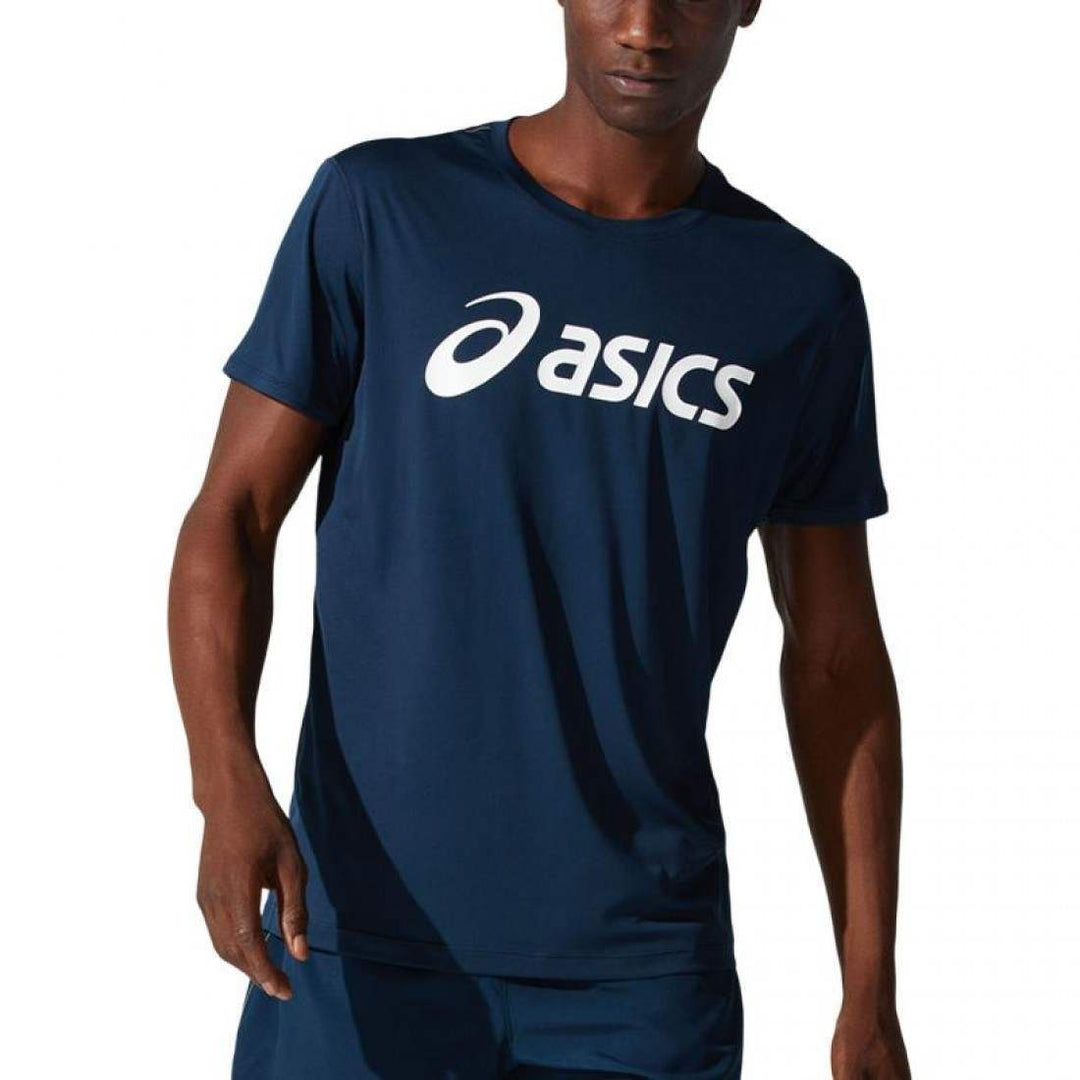 Camiseta Asics Core Top Logo Marino Blanco | Asics