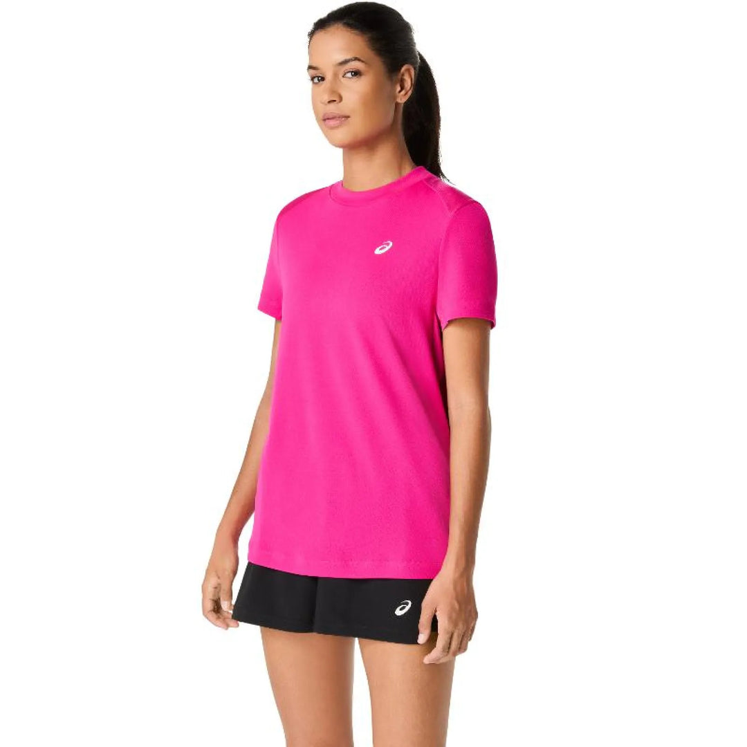 Camiseta Asics Court SS Top Rosa Mujer