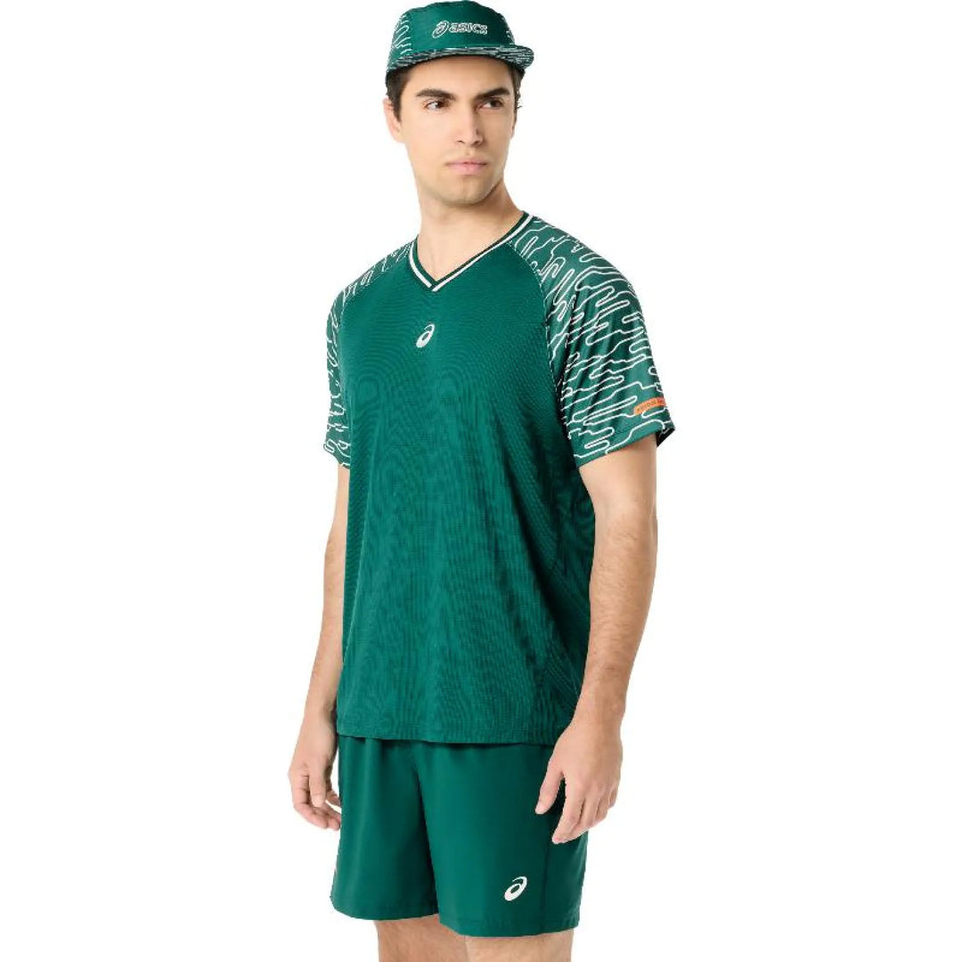 Camiseta Asics Court SS Top Verde Oscuro