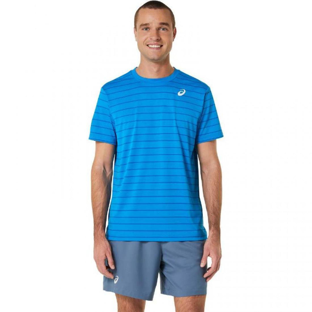 Camiseta Asics Court Stripes SS Azul | Asics