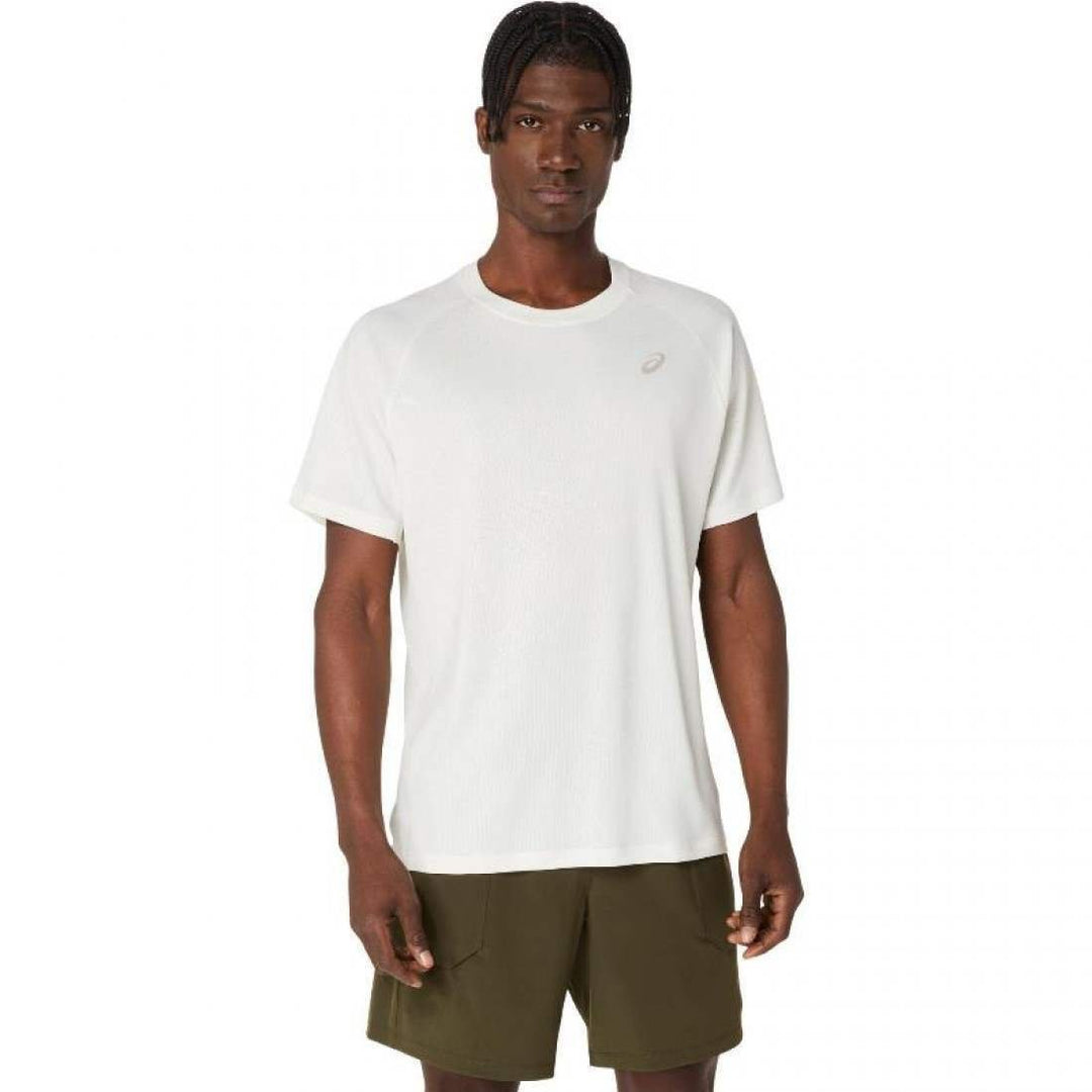 Camiseta Asics Game All Over Print SS Top Crema