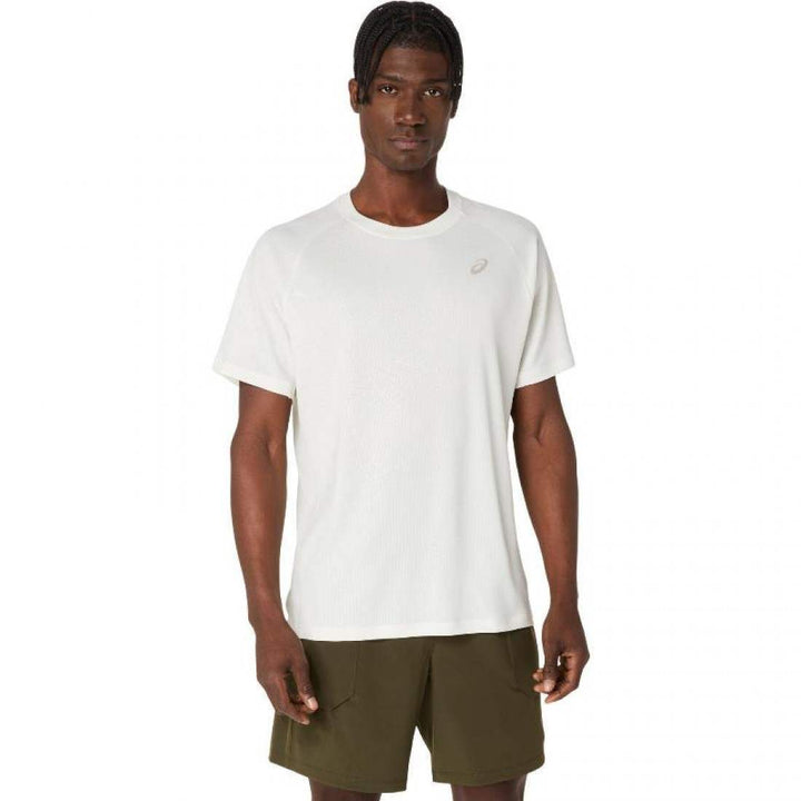 Camiseta Asics Game All Over Print SS Top Crema