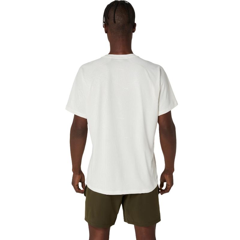 Camiseta Asics Game All Over Print SS Top Crema