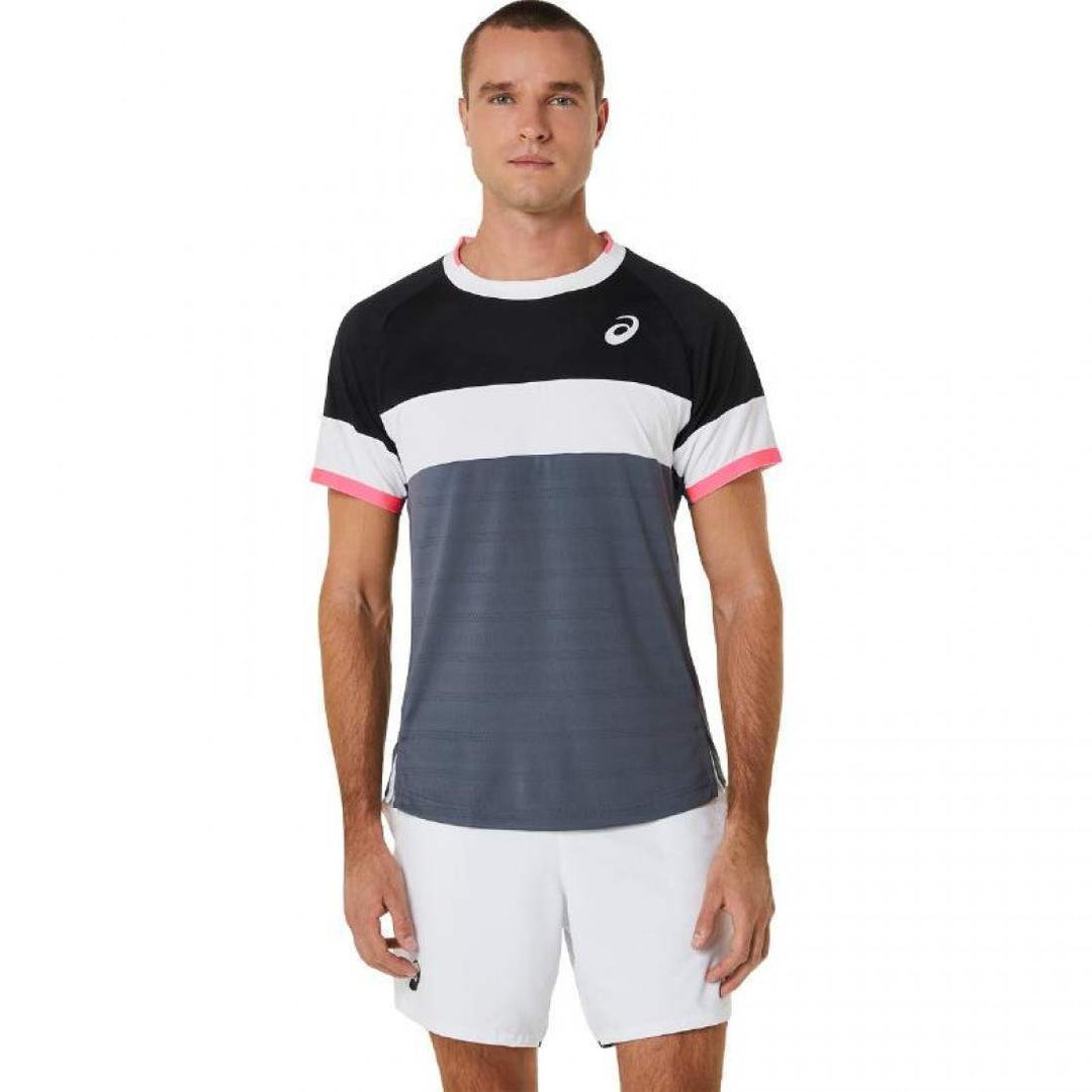 Camiseta Asics Match SS Top Negro Gris | Asics