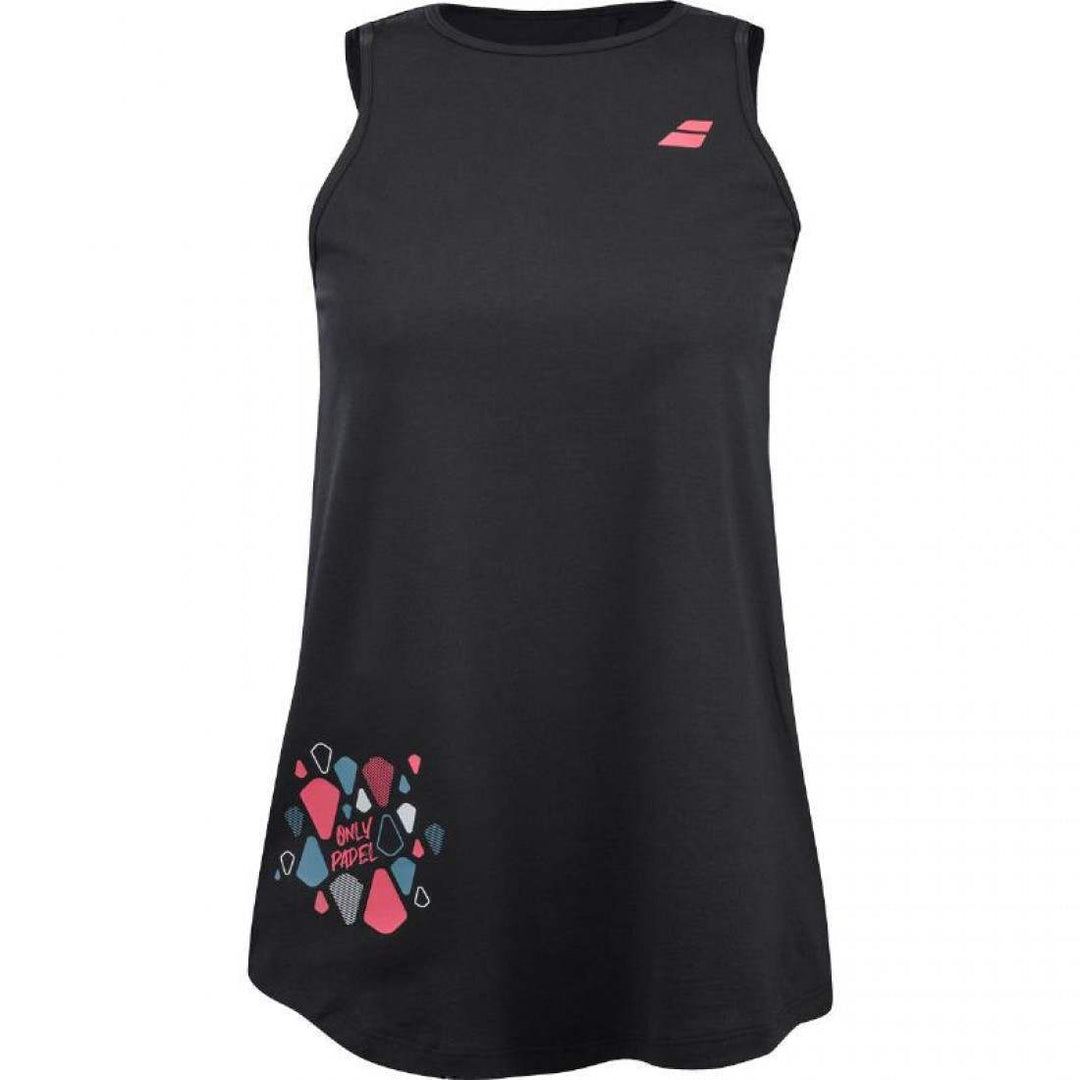 Camiseta Babolat Cotton Negro Rosa