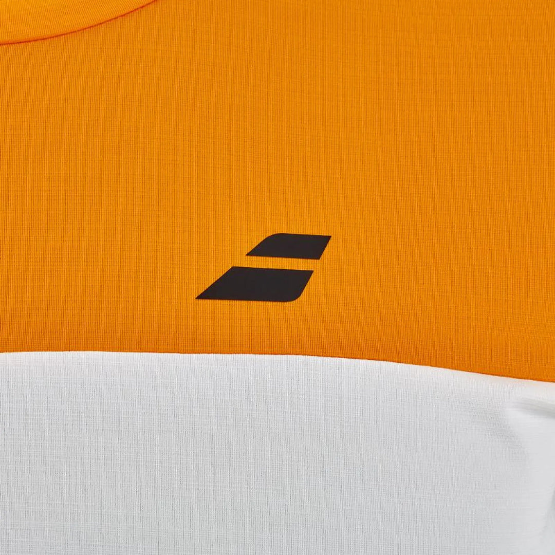 Camiseta Babolat Crew Neck Naranja Crema