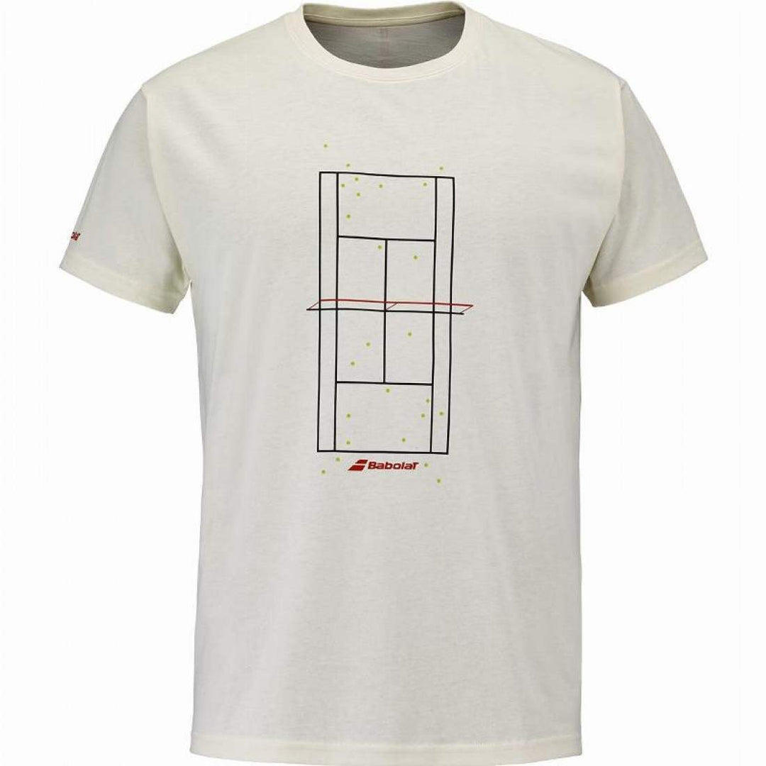 Camiseta Babolat Exercise Message Crema