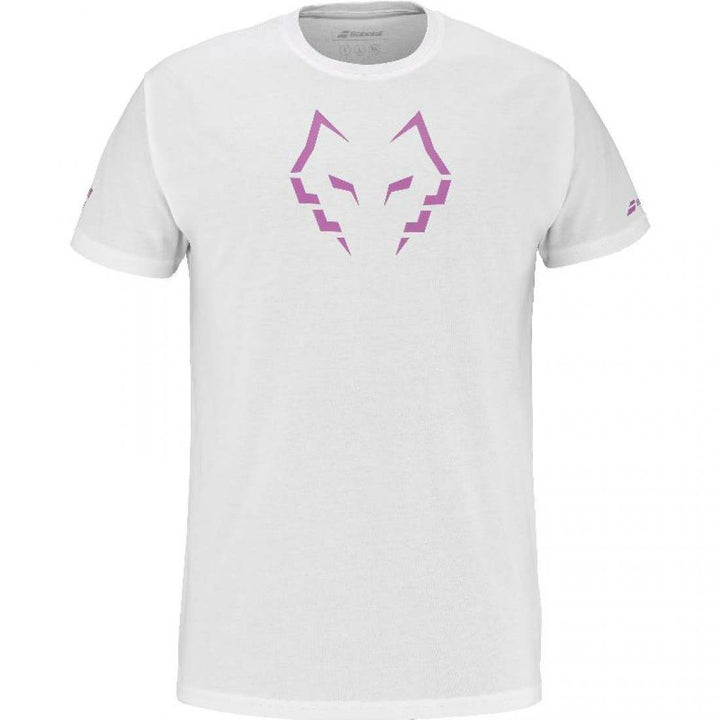 Camiseta Babolat Juan Lebron Algodon Blanco Rosa