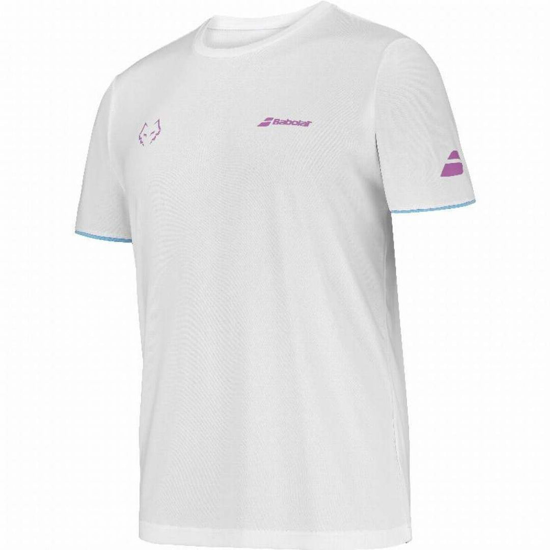 Maglietta Babolat Juan Lebron Bianco Rosa