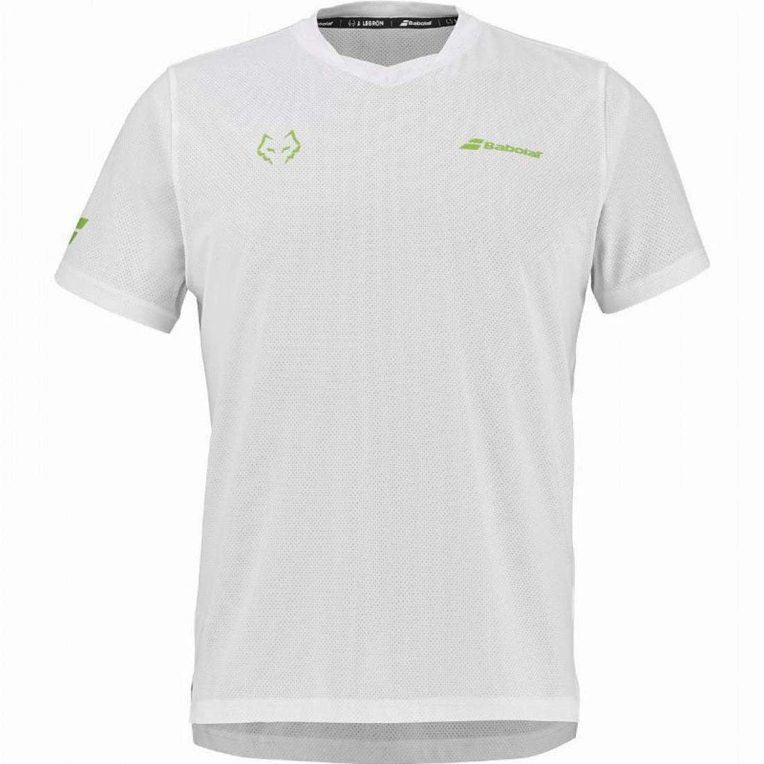 Camiseta Babolat Juan Lebron Crew Neck Blanco