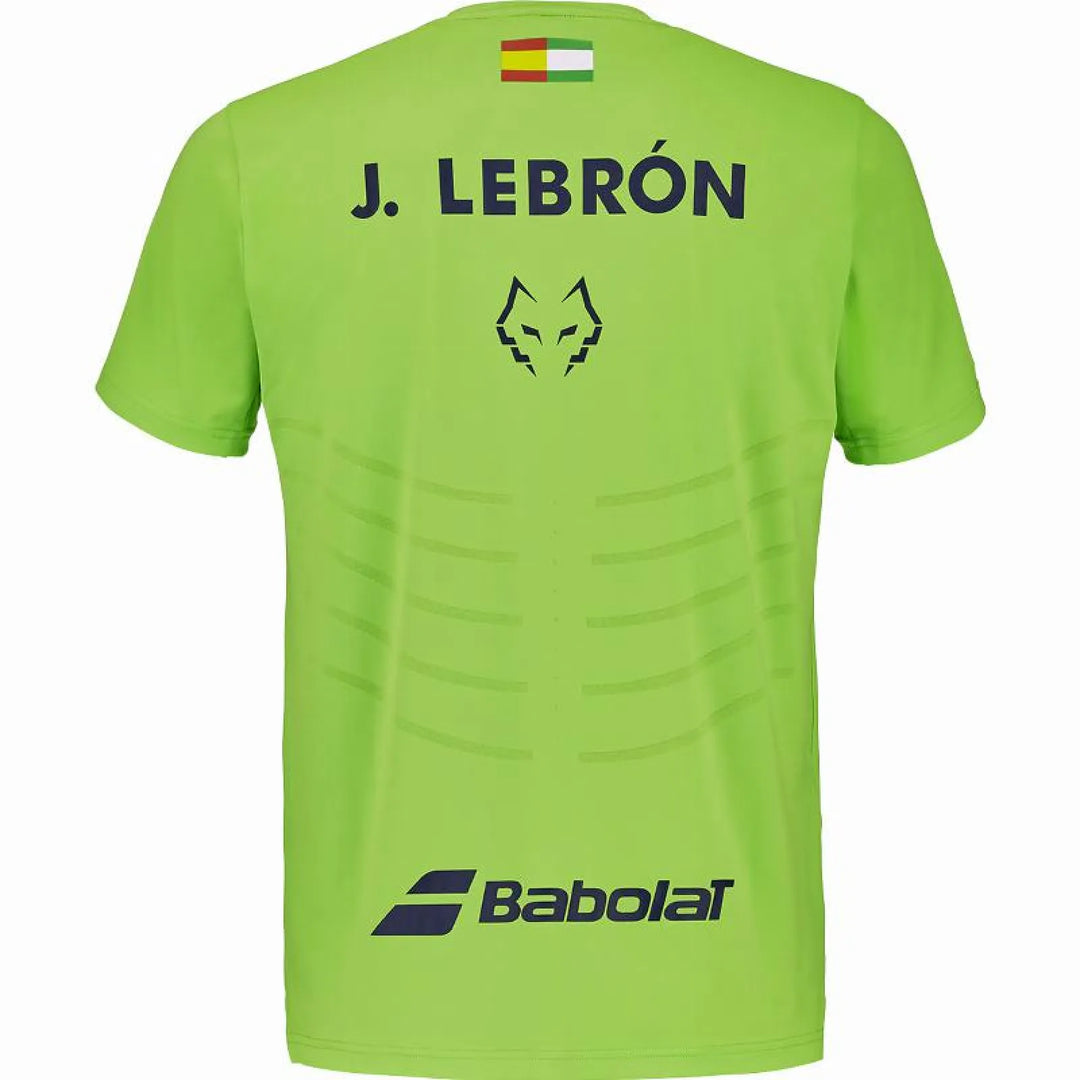 Camiseta Babolat Juan Lebron Crew Neck Replica Verde