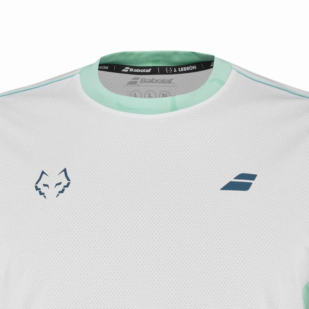 Camiseta Babolat Juan Lebron Crew Neck Tee Blanco