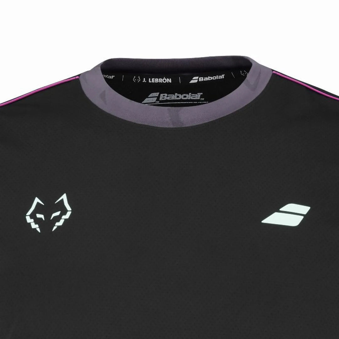 Camiseta Babolat Juan Lebron Crew Neck Tee Negro