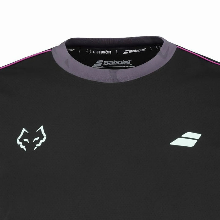 Camiseta Babolat Juan Lebron Crew Neck Tee Negro