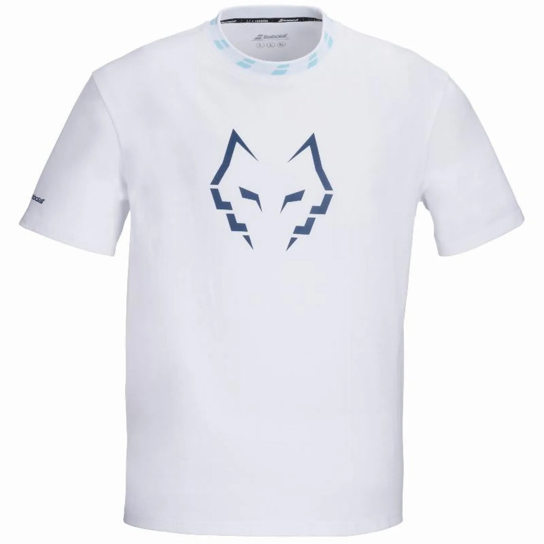 Camiseta Babolat Juan Lebron Wide Algodon Blanco