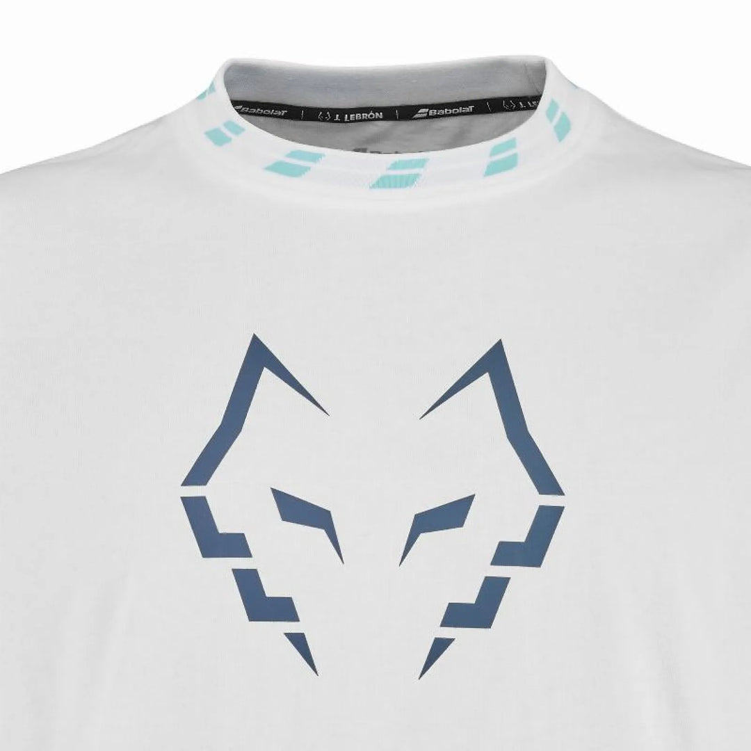Camiseta Babolat Juan Lebron Wide Algodon Blanco