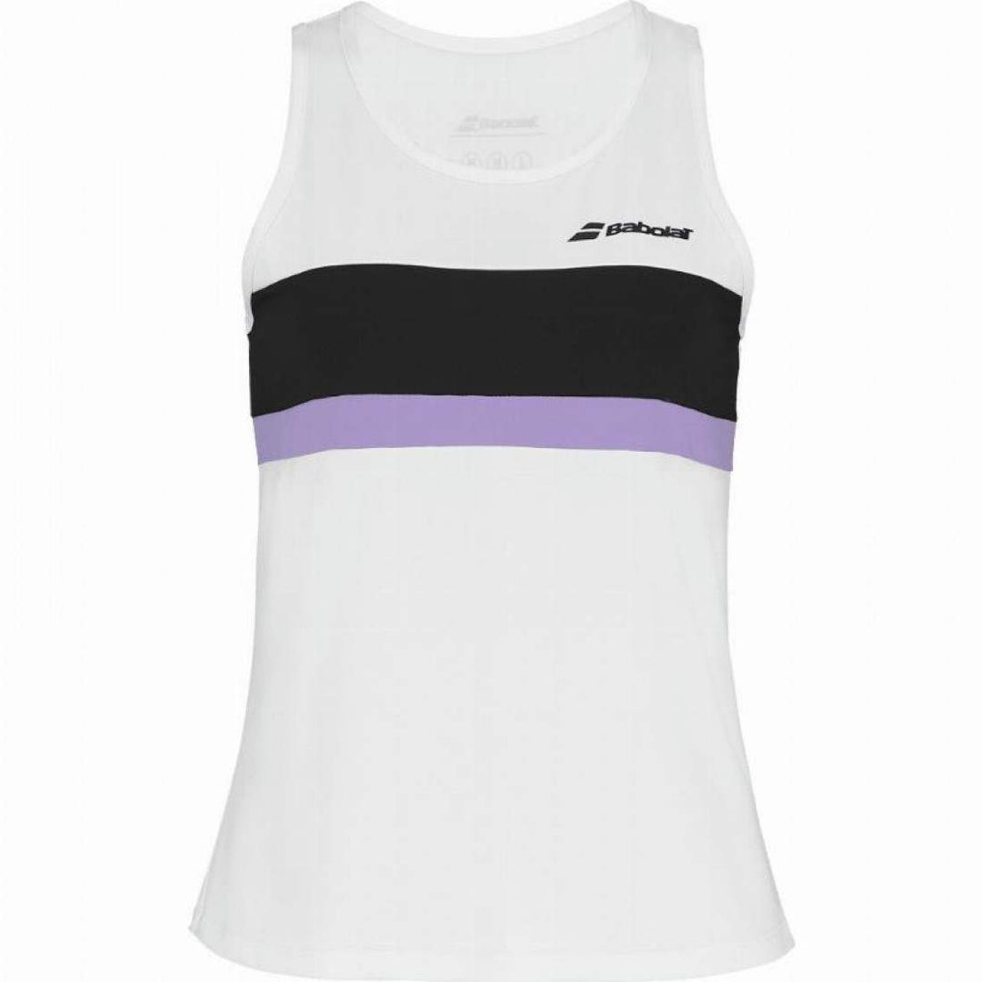 Camiseta Babolat Padel Blanco Mujer