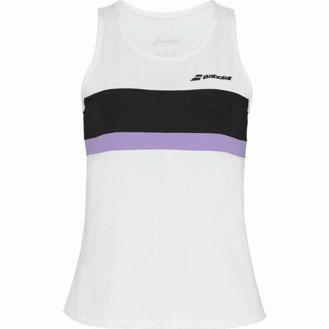 Camiseta Babolat Padel Blanco Mujer