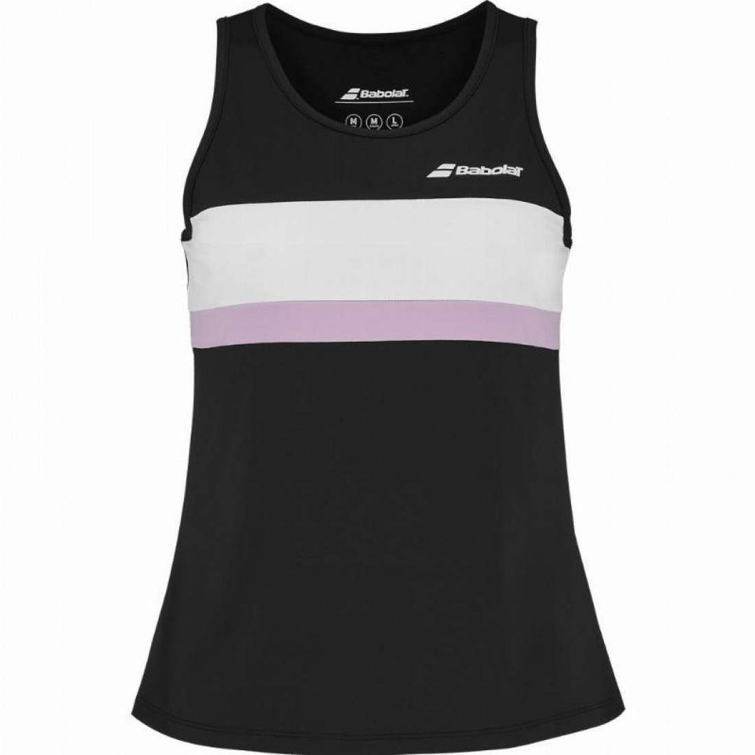 Camiseta Babolat Padel Negro Mujer