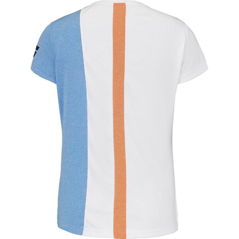Babolat Play Capsleeve T-Shirt White Blue Women